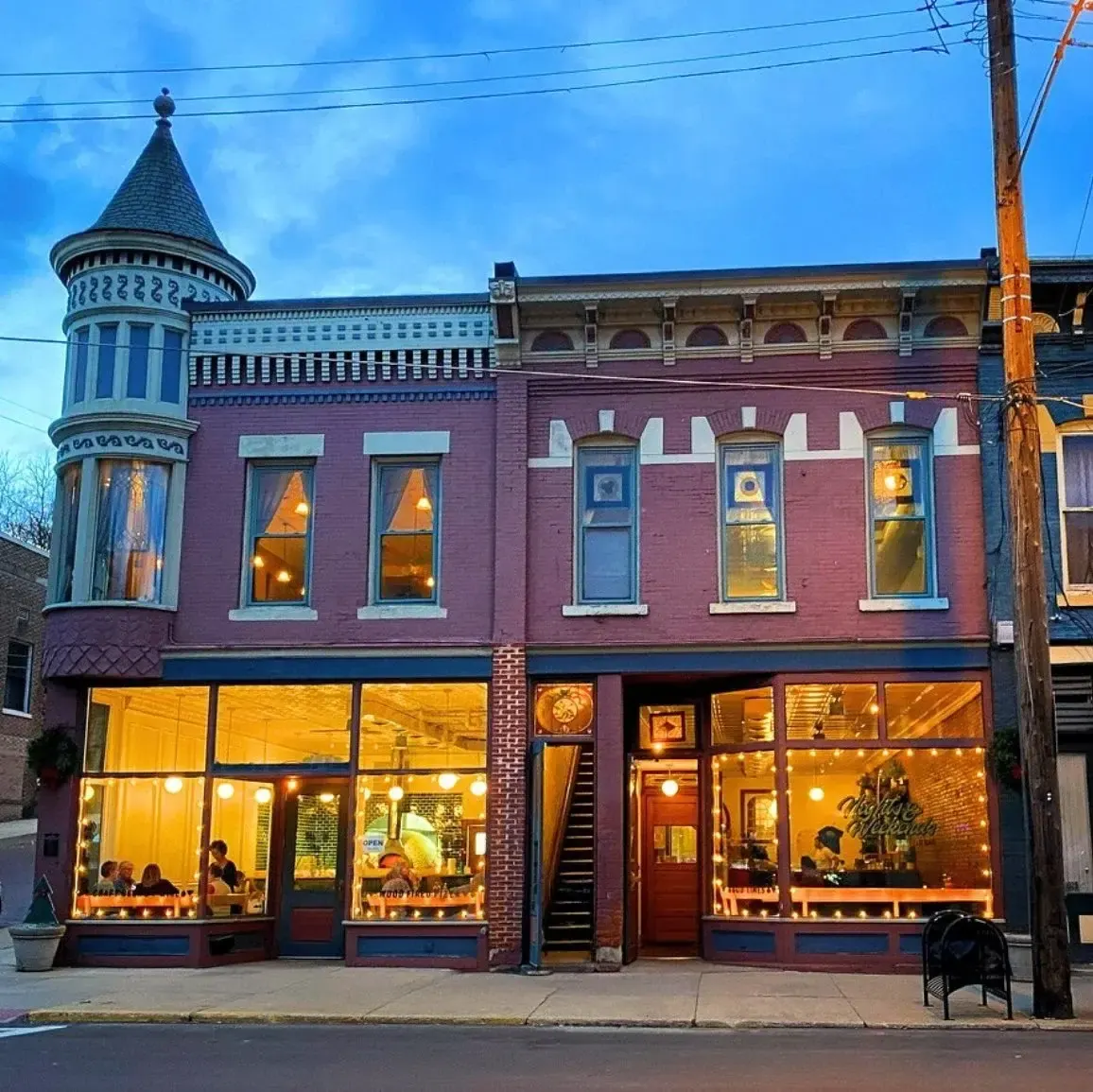 The historic Nights & Weekends building on Bridge Street