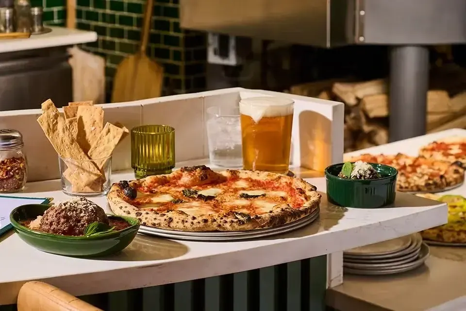 Pizza and small plates on the pass