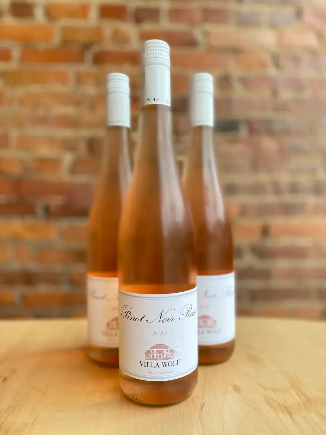 Bottles of rosé